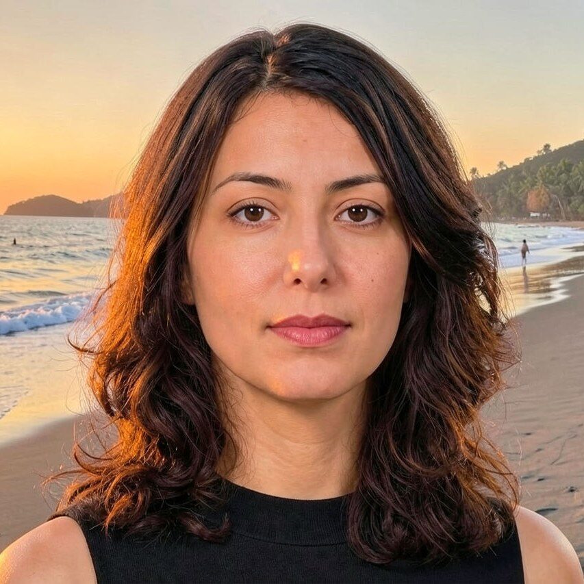 Sunset AI filter portrait result