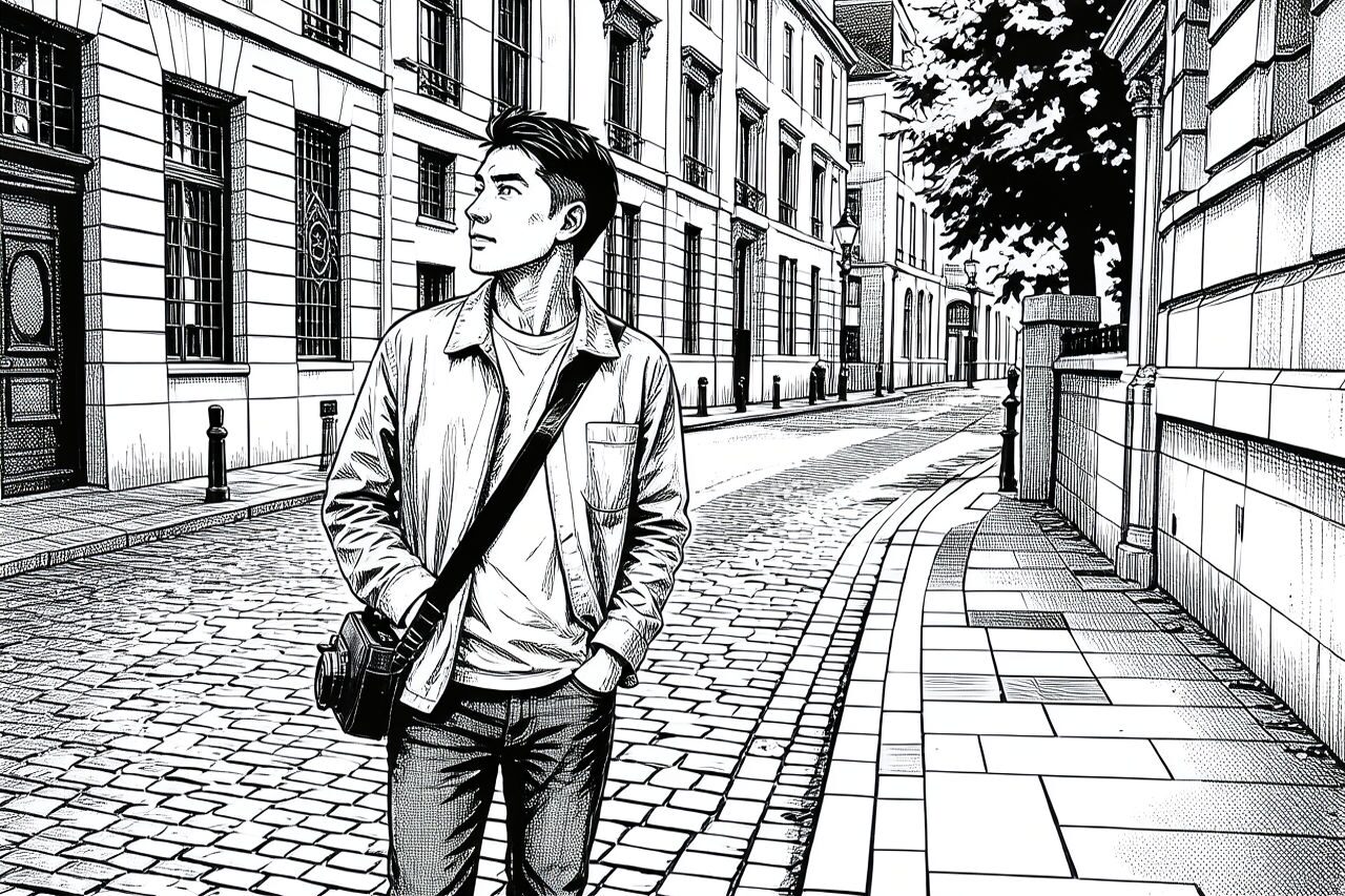 Manga AI filter after example