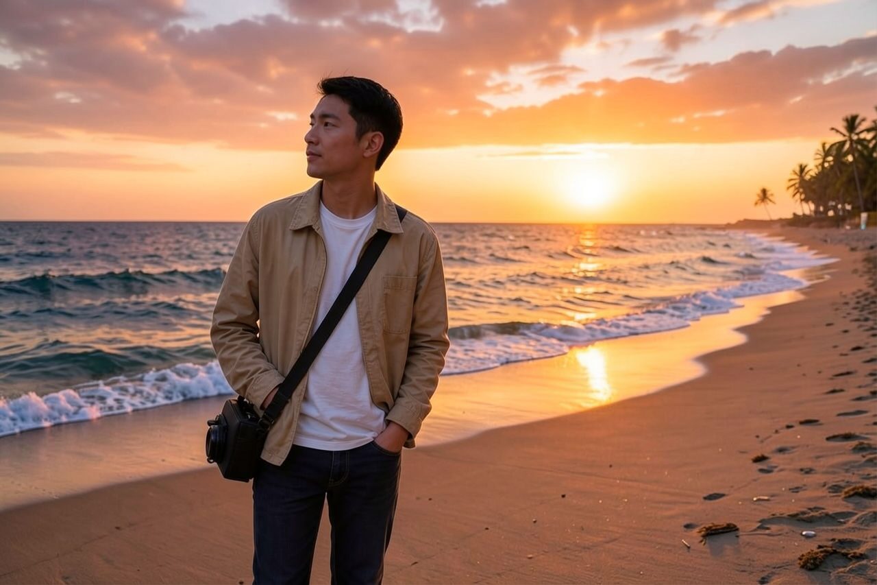 Sunset AI filter after example