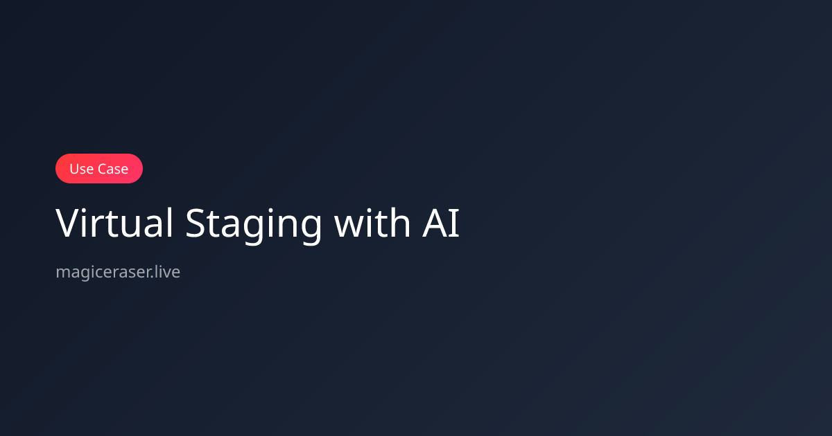 Virtual Staging with AI — Furnish Vacant Listings in Minutes