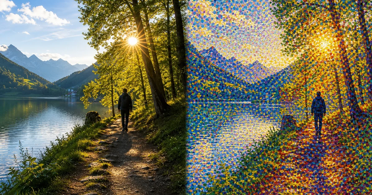 How to Create Pointillism Effect with AI