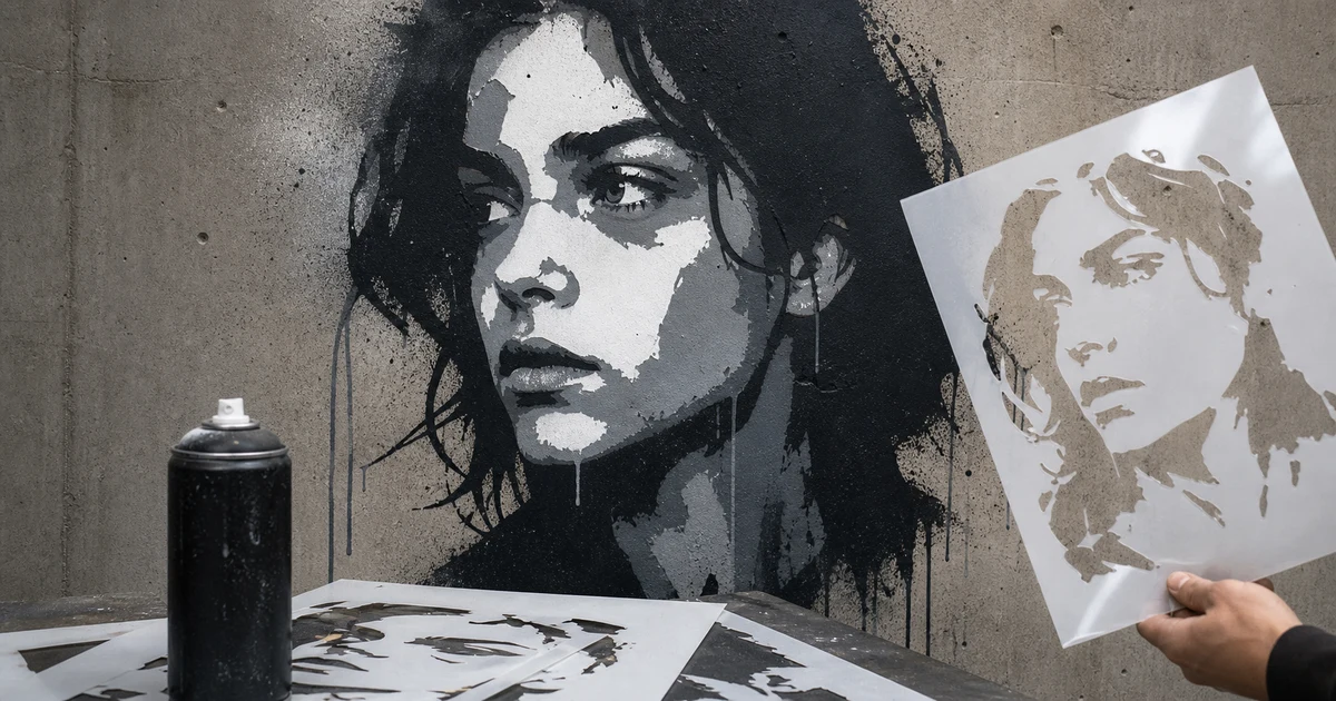 How to Create Stencil Art Effect with AI