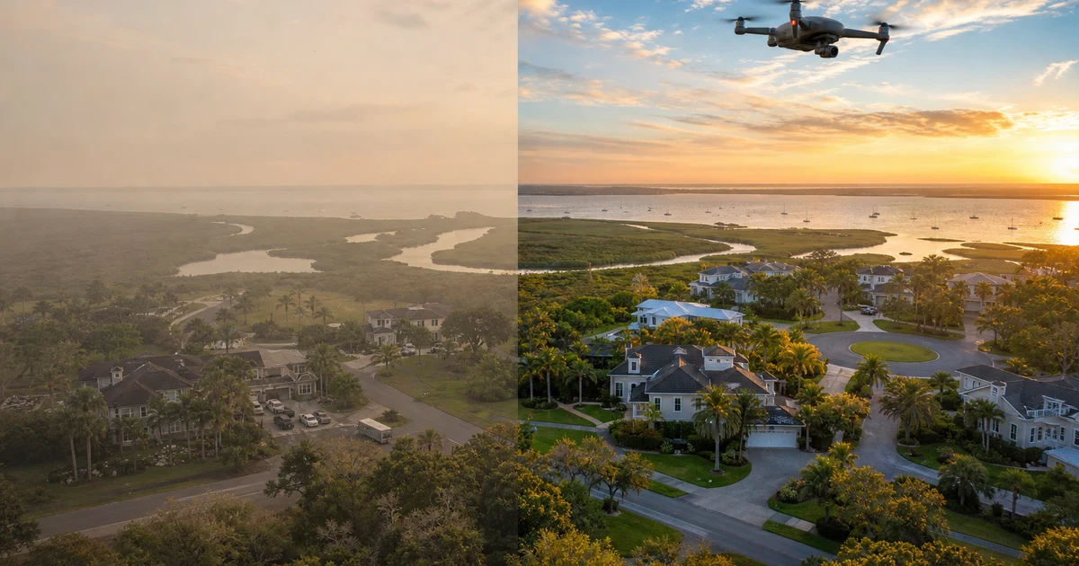 How to Edit Drone and Aerial Photos: AI Workflows