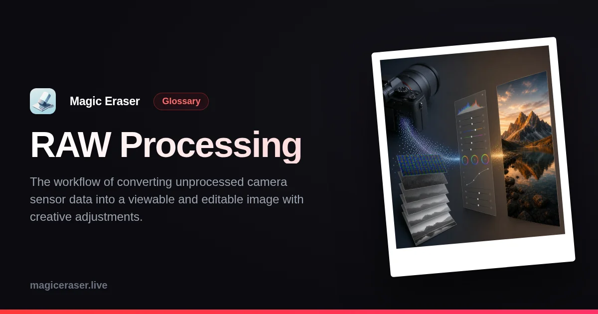Raw Magic RAW Processing — Photo Editing Glossary | Magic Eraser