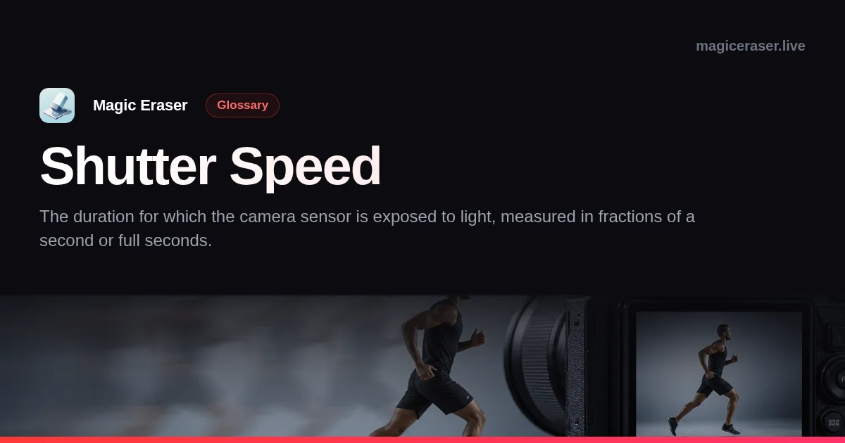 Shutter Speed — Photo Editing Glossary | Magic Eraser
